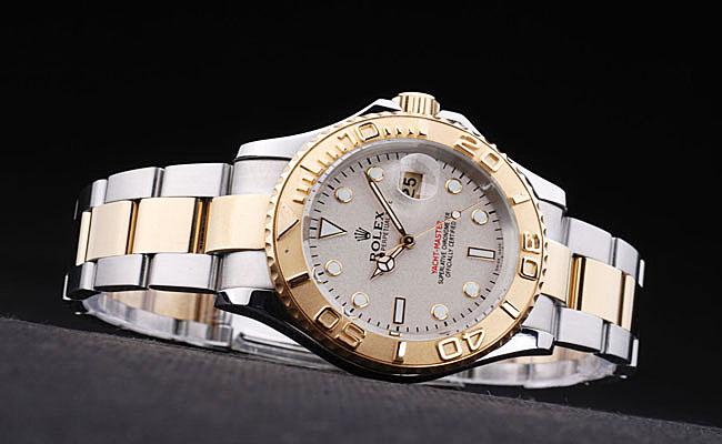Rolex Yacht-Master II Golden Bezel&White Surface Watch-RY3746
