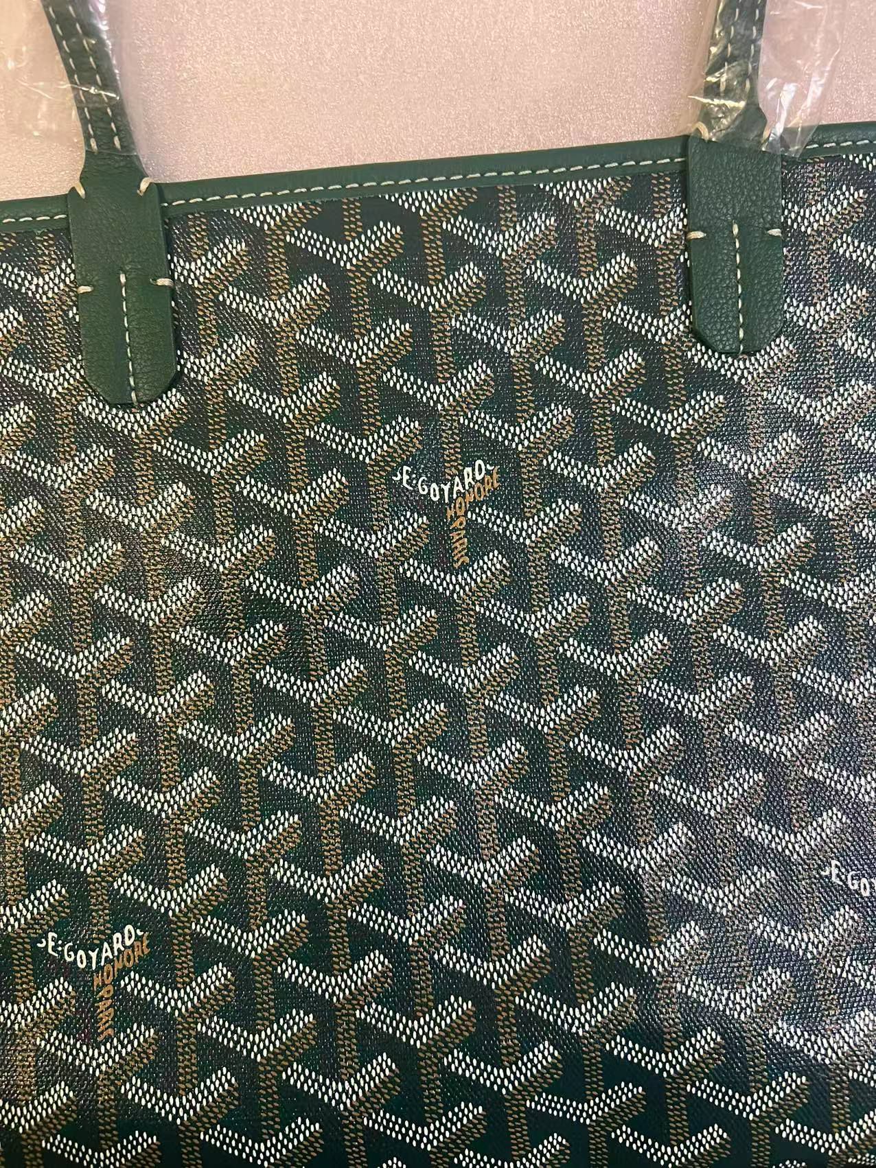 Goyard Calfskin Leather Tote Bag 20218 green
