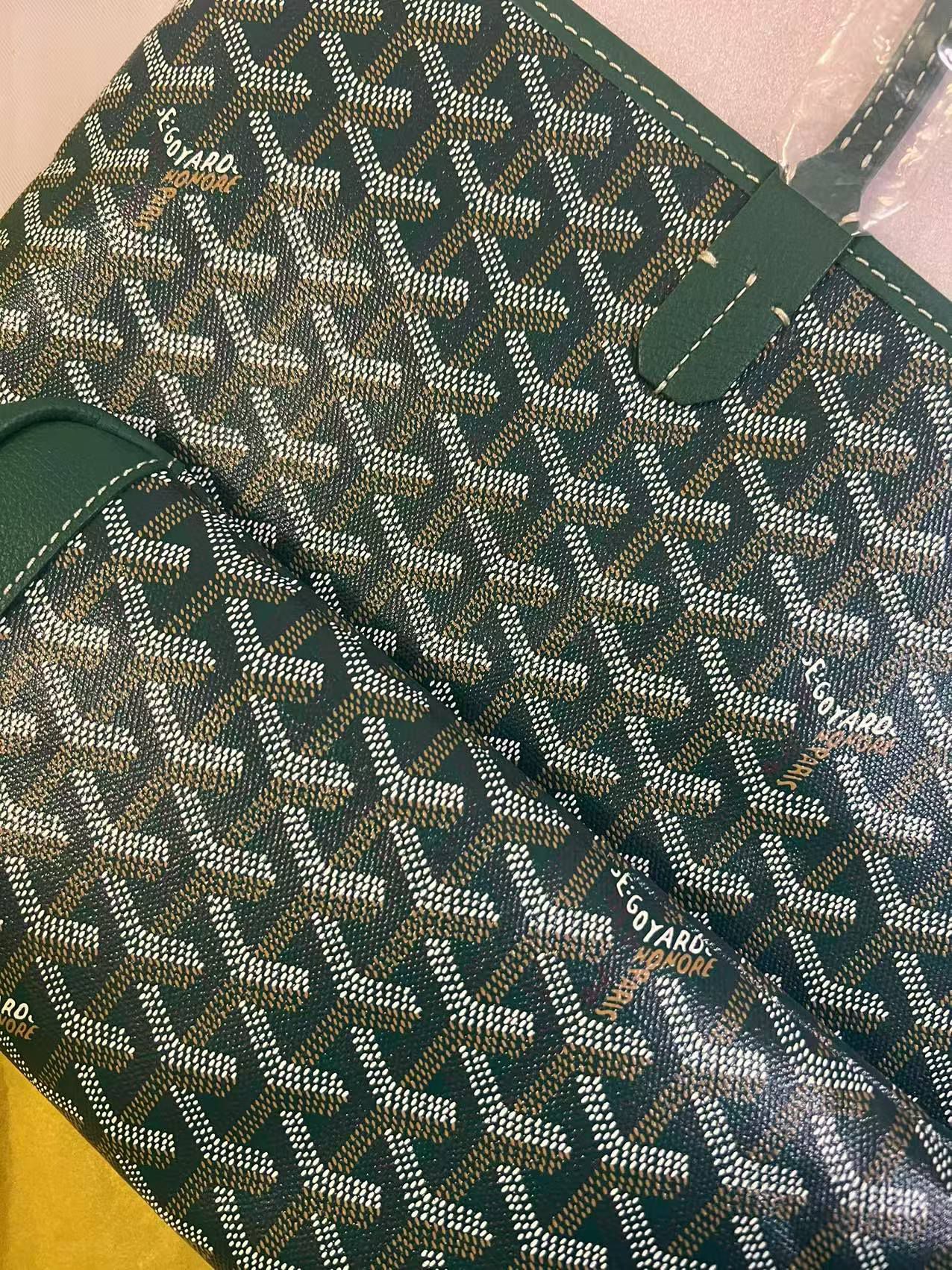 Goyard Calfskin Leather Tote Bag 20218 green