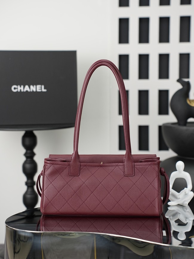 CHANEL Small Tote AS6288 Burgundy