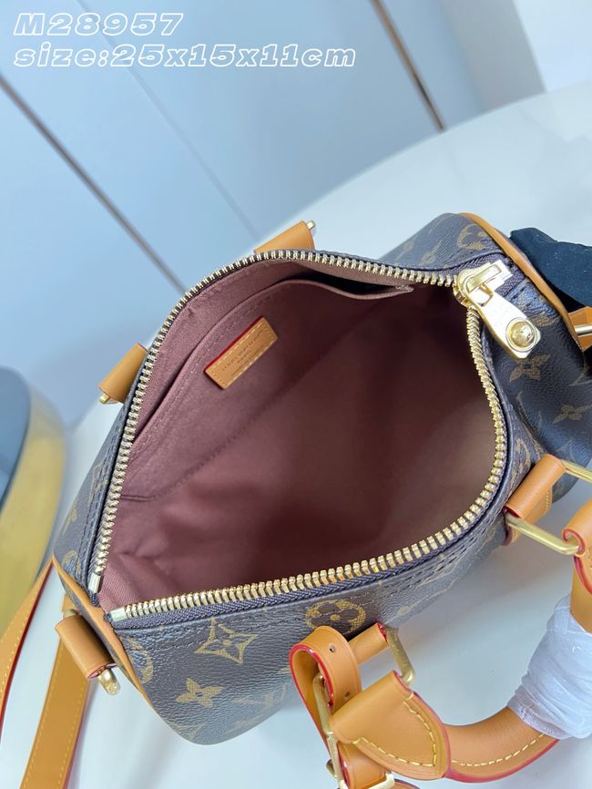 Louis Vuitton Keepall Bandouliere 25 M28957 brown