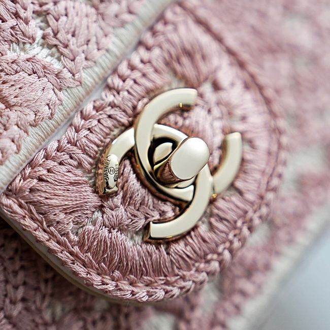 CHANEL Evening Bag embroidery AS4298-3 pink CHANEL Evening Bag embroidery AS4298-3 pink