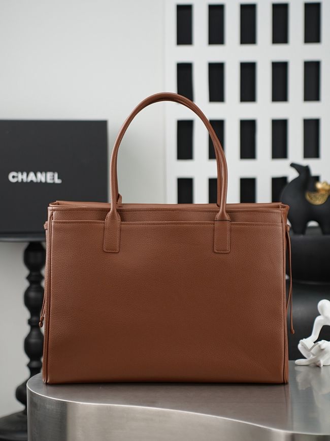 Chanel 26S Grained Calfskin Shopping Bag AS6289 camel