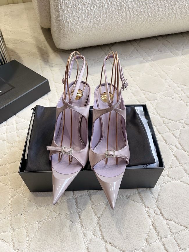 Saint Laurent in satin crepe and rhinestones Heel 10.5CM 69021-2 Saint Laurent in satin crepe and rhinestones Heel 10.5CM 69021-2
