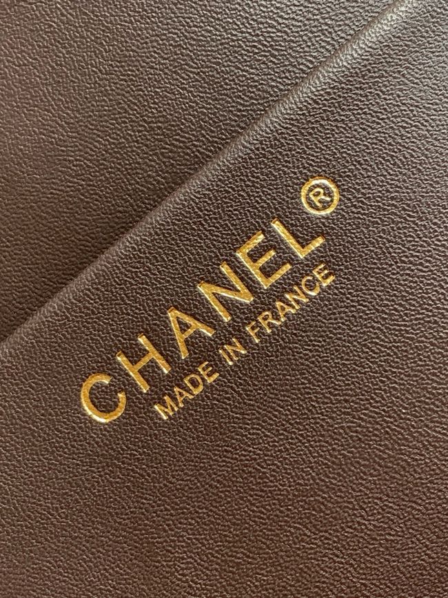 CHANEL Maxi Flapbag AS5640 Dark Brown