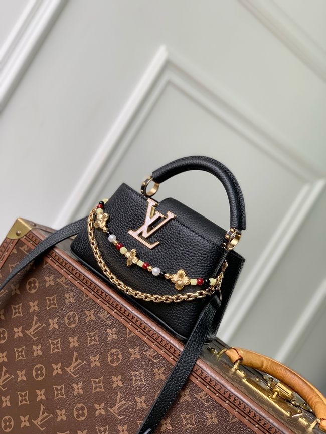 Louis Vuitton Capucines East-West Mini M28198 black