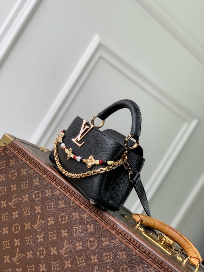 Louis Vuitton Capucines East-West Mini M28198 black