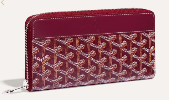 Goyard MATIGNON zip Wallet CL50P wine red Goyard MATIGNON zip Wallet CL50P wine red