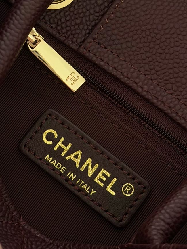 Chanel Small Shopping Bag AS6025 Burgundy Chanel Small Shopping Bag AS6025 Burgundy