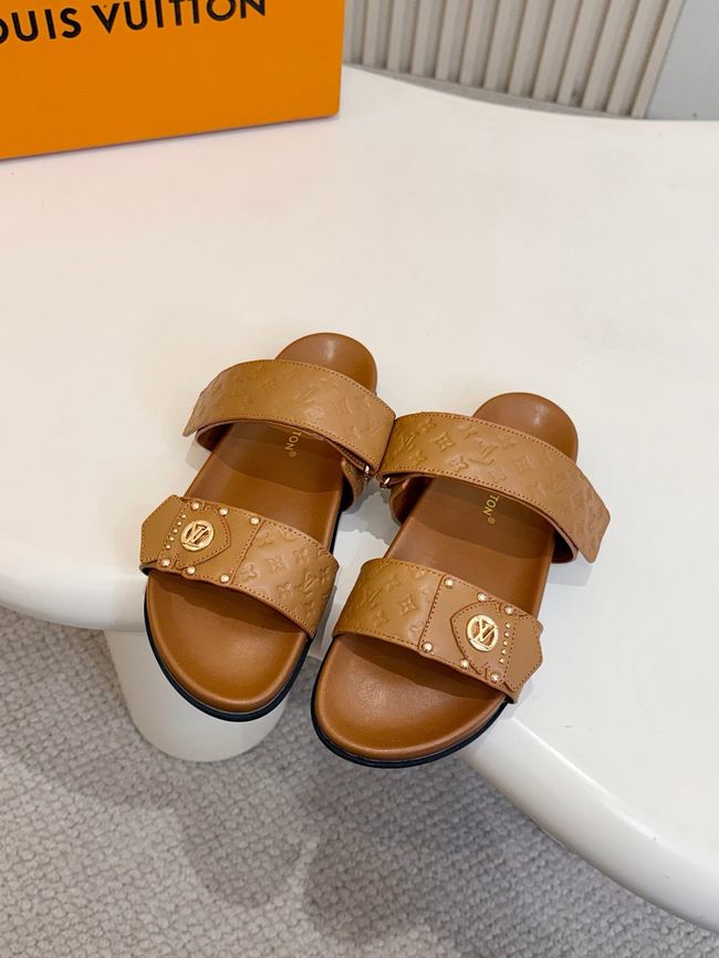 Louis Vuitton Bom Dia Flat Comfort Mule 1ABVNC-1 Louis Vuitton Bom Dia Flat Comfort Mule 1ABVNC-1