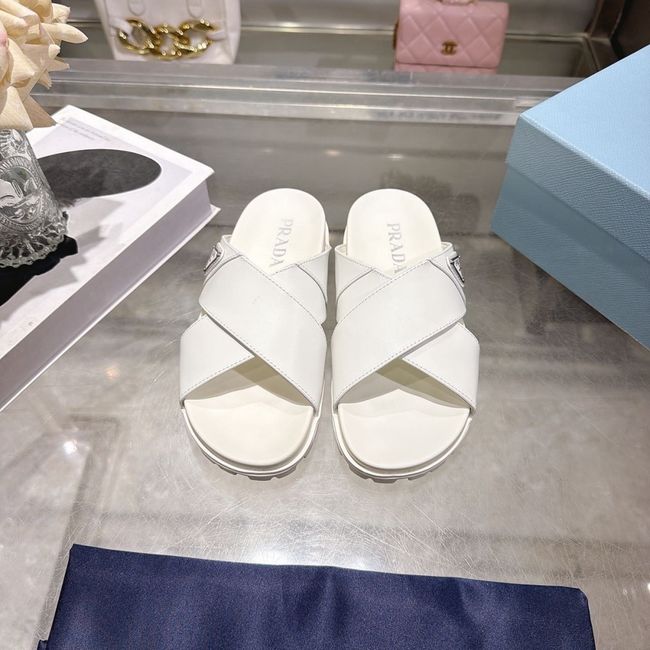 Prada Matelasse nappa leather flatform slides 64113-4 Prada Matelasse nappa leather flatform slides 64113-4