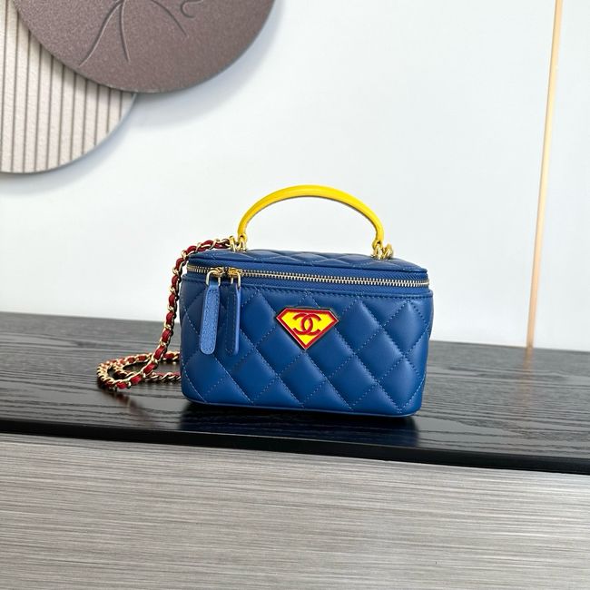 Chanel Long Vanity with Chain AP2199 Blue& Yellow & Red