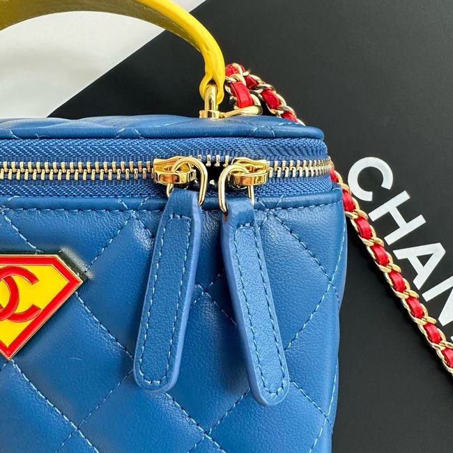 Chanel Long Vanity with Chain AP2199 Blue& Yellow & Red