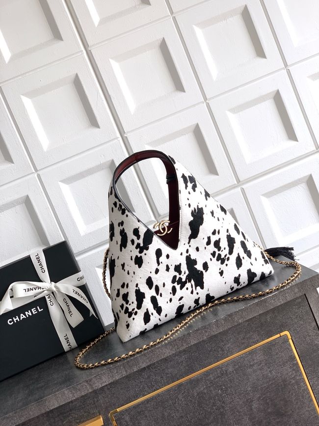 Chanel Small Shopping Bag AS6392 White & Black