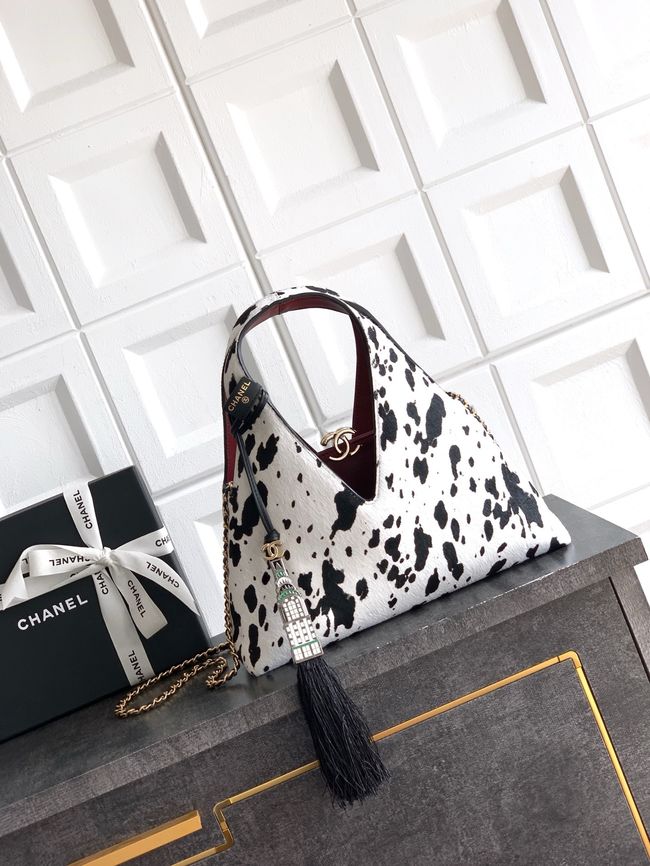 Chanel Small Shopping Bag AS6392 White & Black