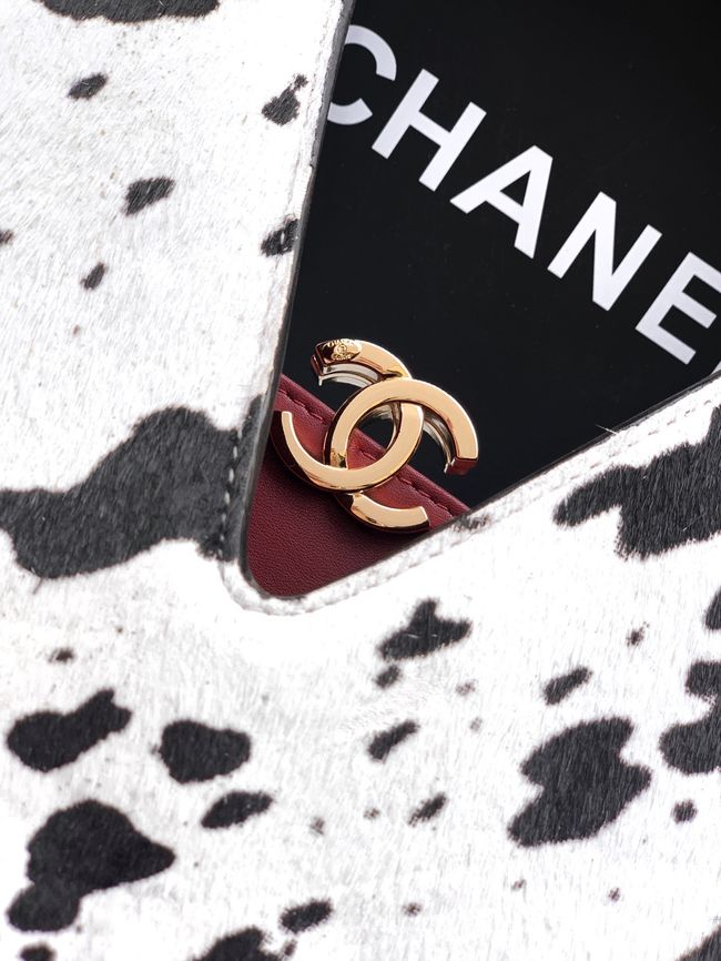 Chanel Small Shopping Bag AS6392 White & Black