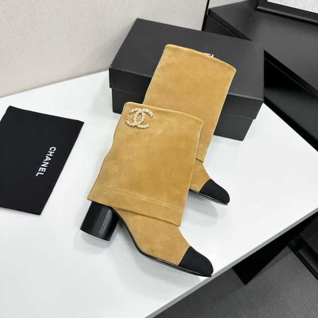 Chanel Mid-Calf Boots Calfskin 64183-3