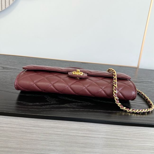 Chanel Clutch with chain AP5280 Burgundy