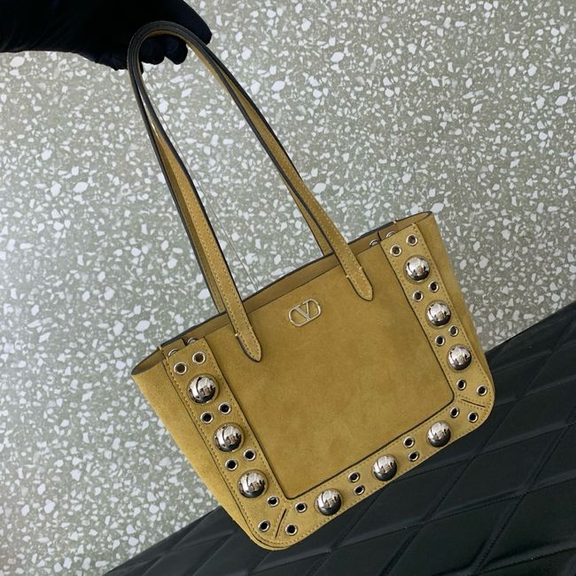 VALENTINO NELLCOTE small suede Handbag WB0R78 brown
