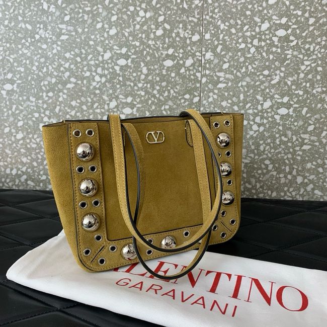 VALENTINO NELLCOTE small suede Handbag WB0R78 brown