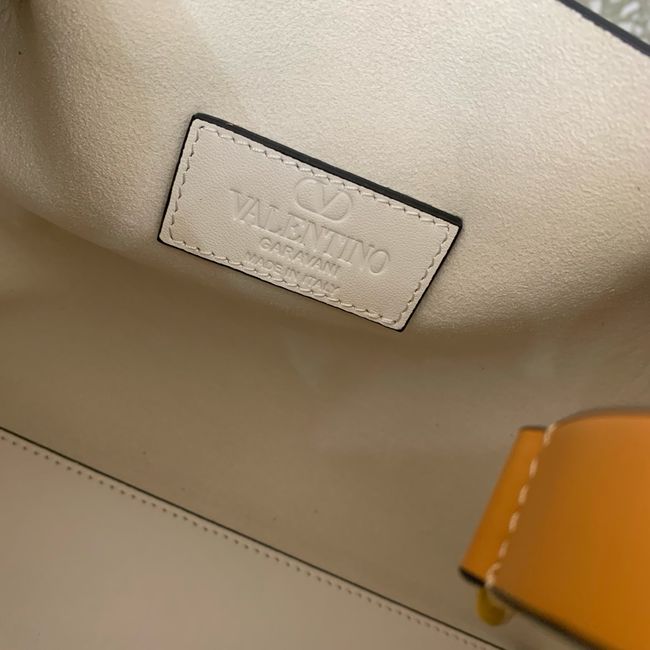 VALENTINO small Sheepskin Shoulder Bag 0112S white&brown VALENTINO small Sheepskin Shoulder Bag 0112S white&brown