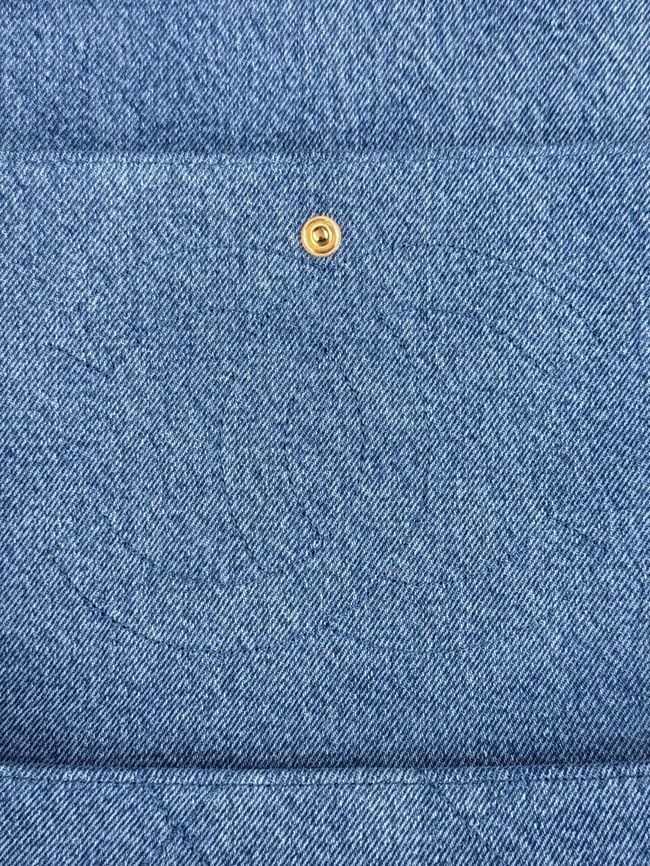CHANEL Maxi Flapbag AS6233 denim blue
