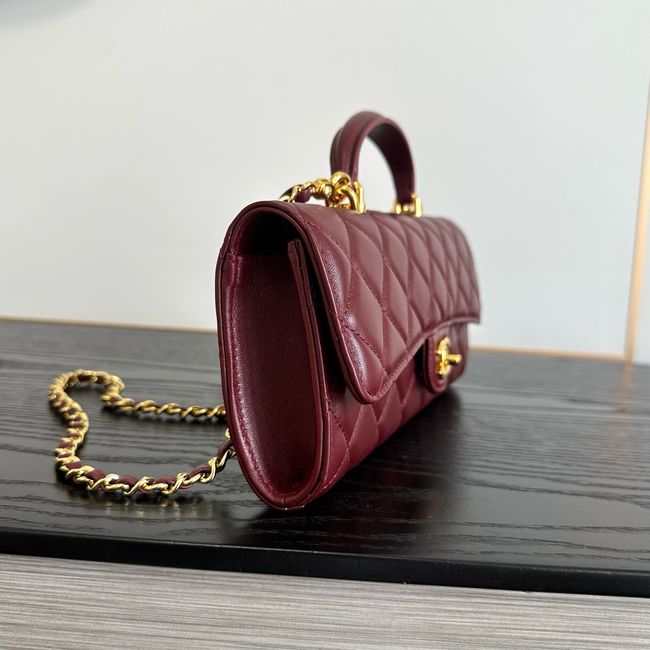 Chanel Clutch with chain Sheepskin AP5280 Burgundy Chanel Clutch with chain Sheepskin AP5280 Burgundy