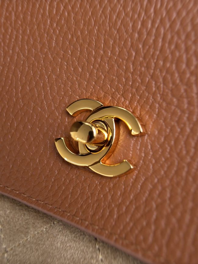 Chanel Large Shopping Bag AS6289 brown&dark Beige