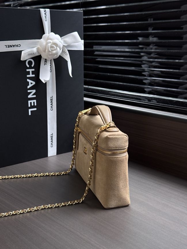 Chanel Large Vanity with chain AP5347 dark Beige Chanel Large Vanity with chain AP5347 dark Beige