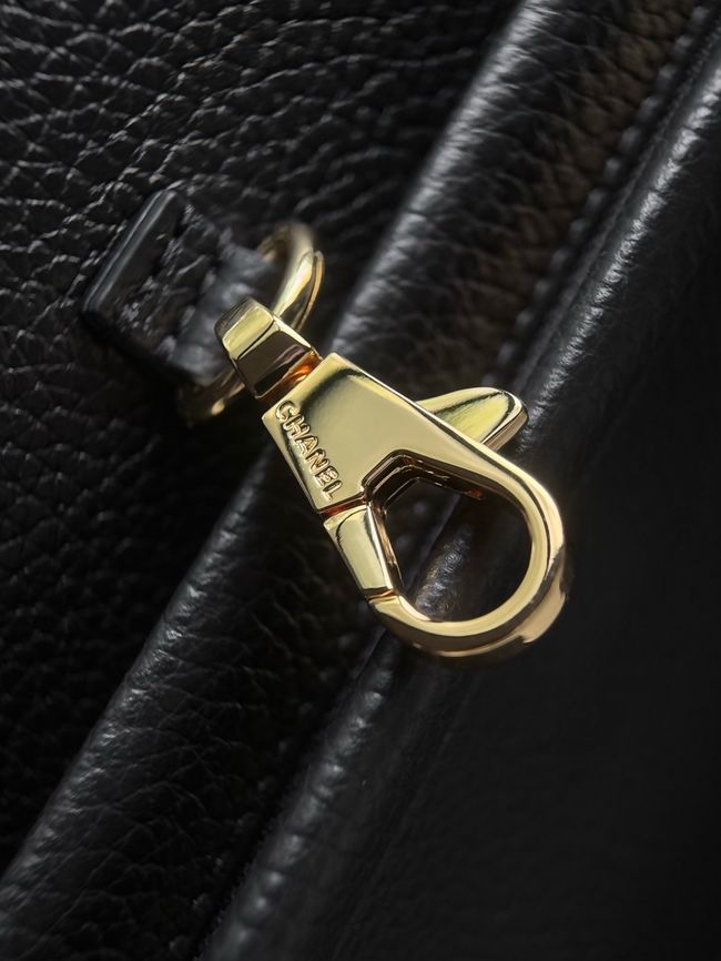 Chanel Small Shopping Bag AS6288 black&dark Beige