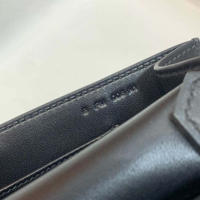 Hermes Jypsiere mini shoulder bag H088004 black&gold buckle