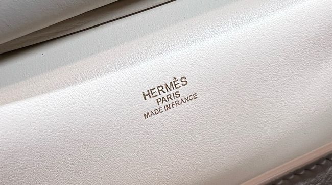 Hermes Jypsiere mini shoulder bag H088004 white &gold buckle