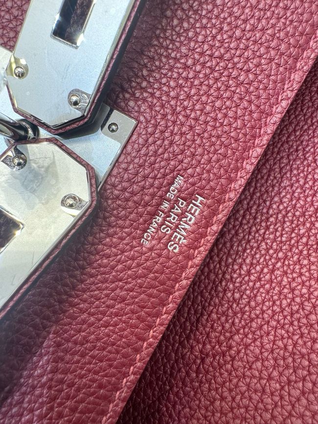 Hermes kelly messenger bag H08801 Wine