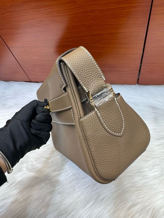 Hermes kelly messenger bag H08801 bark color