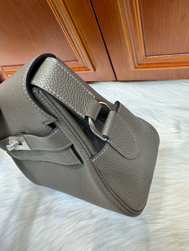 Hermes kelly messenger bag H08801 pewter gray