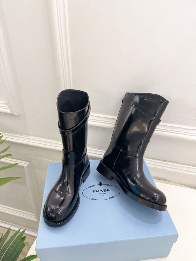 Prada Leather mid-calf boots 64207-2