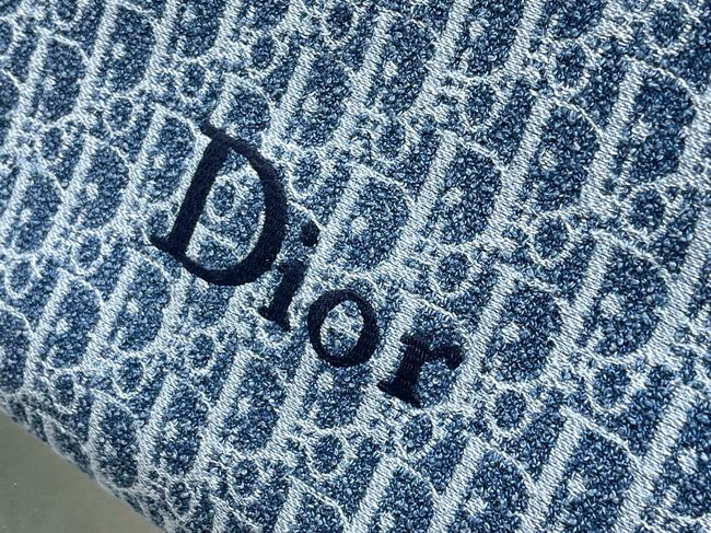 Dioriviera Large Spongy Book Tote Blue Spongy Dior Oblique Fabric M1462PD