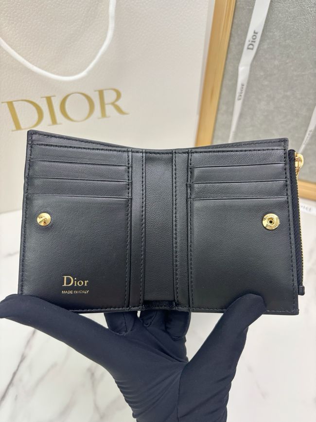 Lady Dior Dahlia Wallet Craie Cannage Lambskin S2065-6 Lady Dior Dahlia Wallet Craie Cannage Lambskin S2065-6