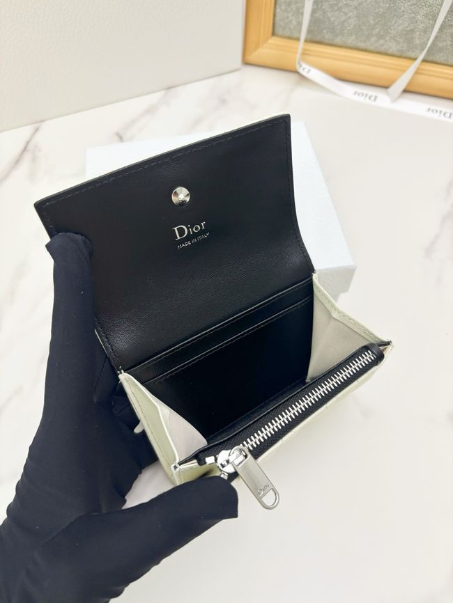 Lady Dior Dahlia card holder Craie Cannage Lambskin S2067-5 Lady Dior Dahlia card holder Craie Cannage Lambskin S2067-5