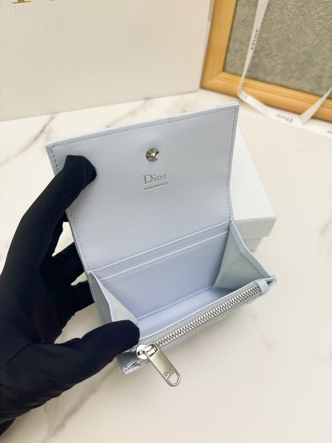 Lady Dior Dahlia card holder Craie Cannage Lambskin S2067-7 Lady Dior Dahlia card holder Craie Cannage Lambskin S2067-7