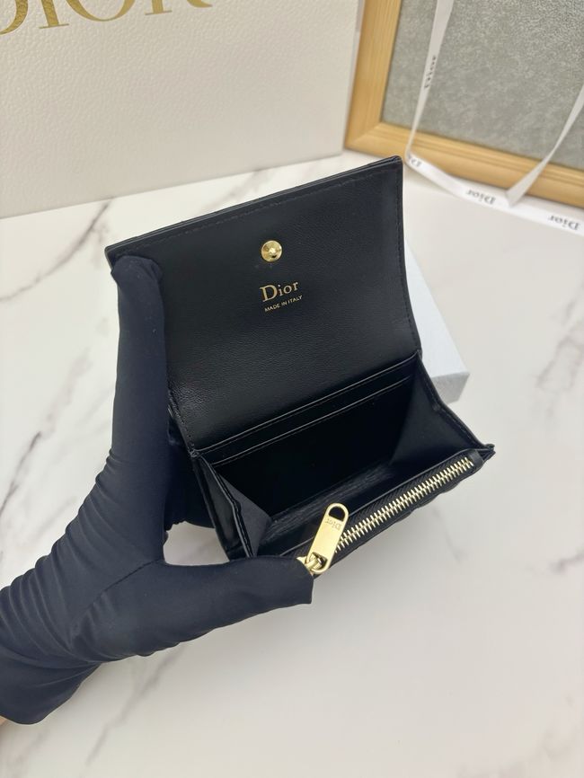 Lady Dior Dahlia card holder Craie Cannage Lambskin S2067-9 Lady Dior Dahlia card holder Craie Cannage Lambskin S2067-9
