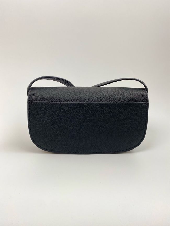 Small Dior Medaillon Flap Bag Grained Calfskin M3919Q black Small Dior Medaillon Flap Bag Grained Calfskin M3919Q black