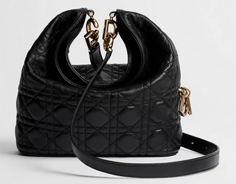 Small Dior Toujours Hobo Bag Cannage Lambskin M2867O black Small Dior Toujours Hobo Bag Cannage Lambskin M2867O black