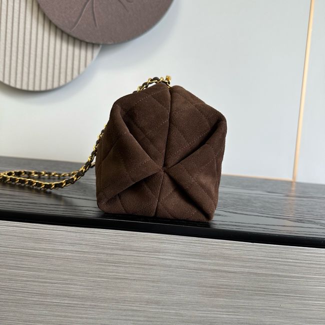 Chanel Clutch with chain AP5252 Dark Brown