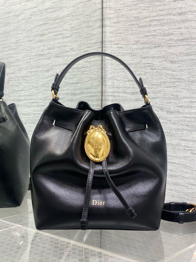 Dior Calfskin Medium Tote Bag 67534 black