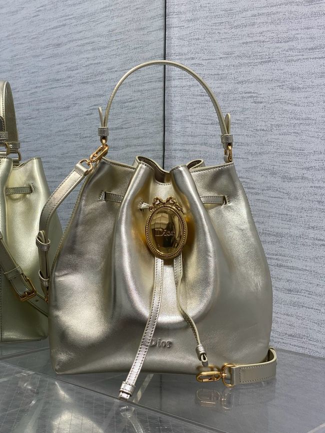 Dior Calfskin Medium Tote Bag 67534 gold