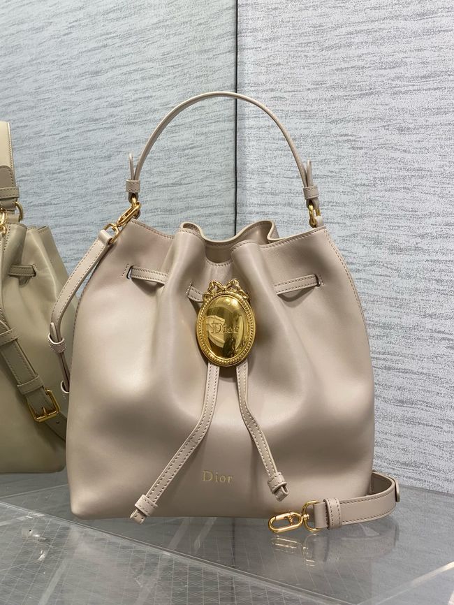 Dior Calfskin Medium Tote Bag 67534 nude
