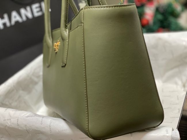 Chanel Small Shopping Bag AS6243 Khaki Chanel Small Shopping Bag AS6243 Khaki