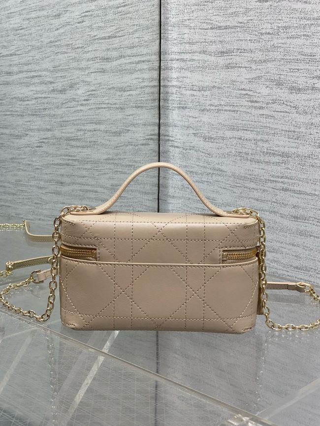 Dior Trianon Soft Vanity Mini Bag Flat Macrocannage Lambskin S4613OS Fraise