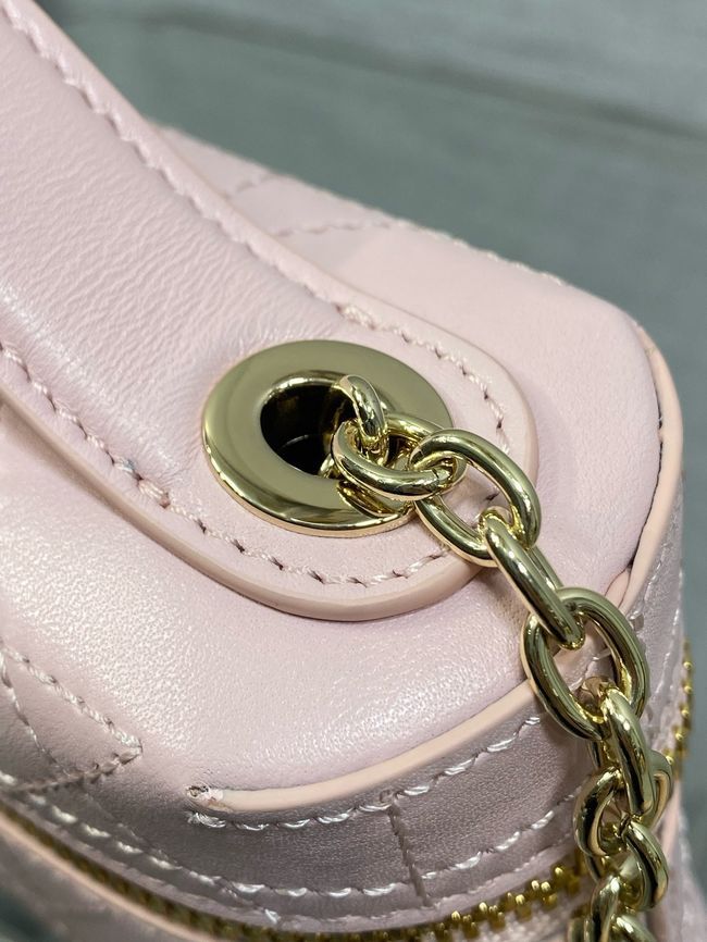 Dior Trianon Soft Vanity Mini Bag Flat Macrocannage Lambskin S4613OS Soupir Pink